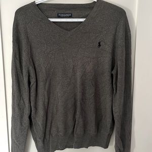 Grey Ralph Lauren pullover sweater